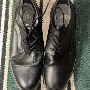 Men's Black Leather Dress Shoes